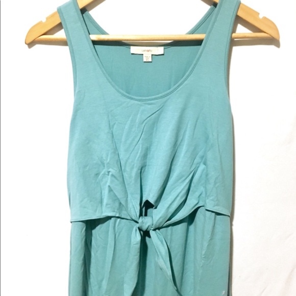 💎 Lark & Ro Knotted-Front split sides Maxi Dress - Picture 4 of 8